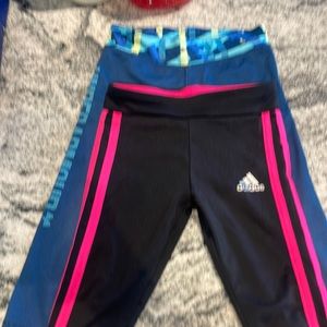 Size 4 adidas & underarmour leggings